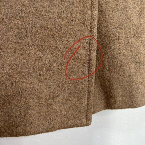 Calvin Klein Light Brown Wool Cashmere Blend Coat Jacket Blazer Size 8 - Picture 7 of 12